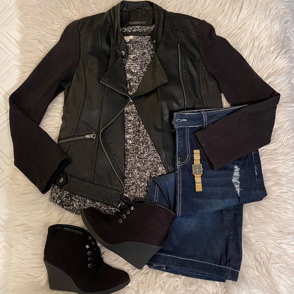 Aeropostale Jackets & Blazers - Black | Faux Leather | Jacket